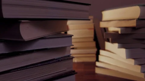 Books on the table Stockbeeldmateriaal 72369695