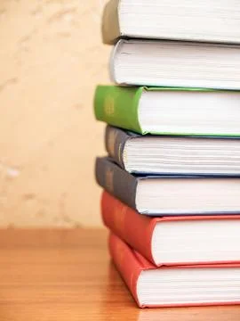 Books on the table Stock Photos