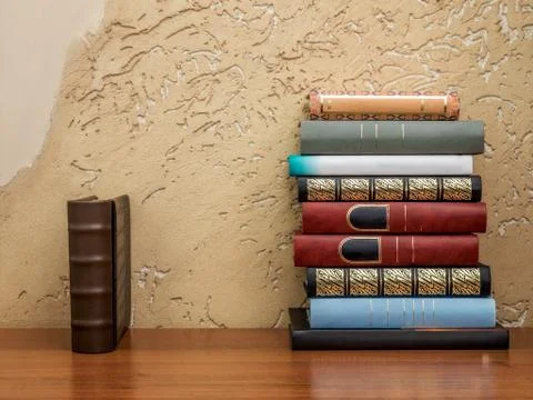 Books on the table Stock Photos