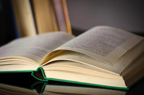 Books on the table Stock Photos