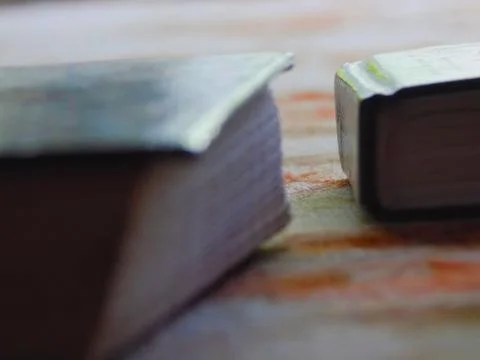The books on the table Stock Photos