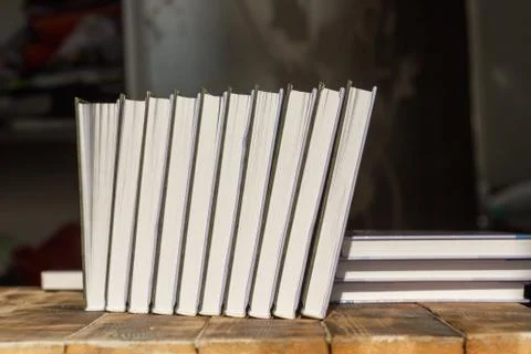 The books on the table Stock-Fotos