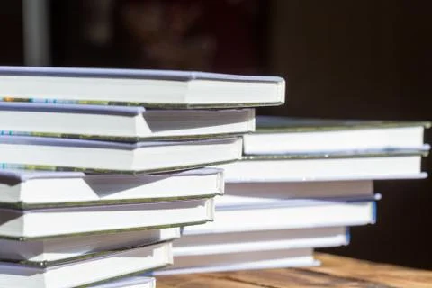 The books on the table Stock Photos