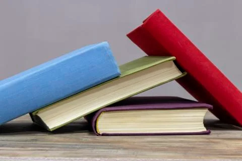 The books on the table. Stock Photos