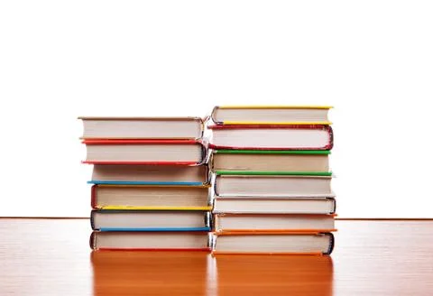 Books on a Table Stock Photos