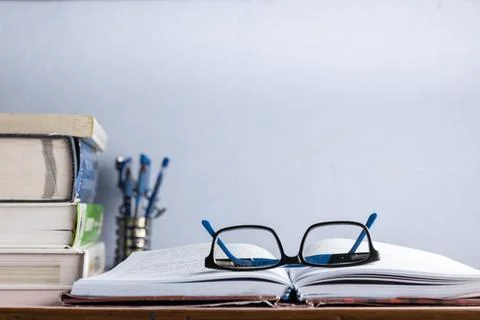 Books on table Stock Photos