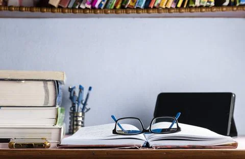 Books on table Stock Photos