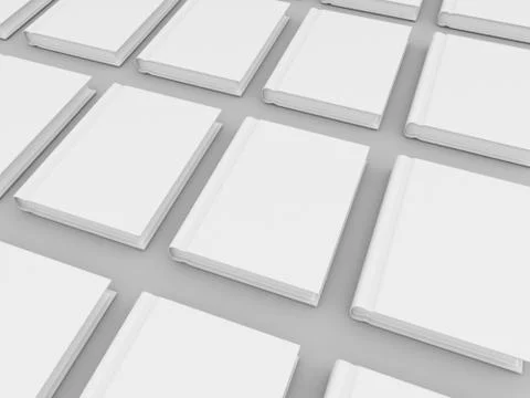 Books template for presentation on a gray background. Stock Illustration