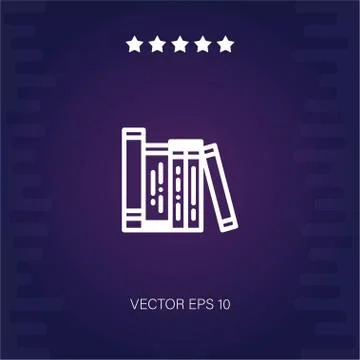 Books vector icon Stock Illustration