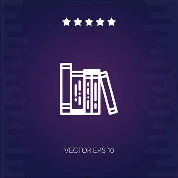 Books vector icon Stock Illustration