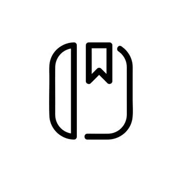 Books vector icon, Outline style, isolated on white Background. 스톡 일러스트