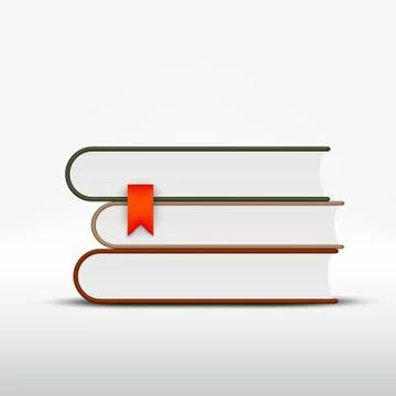 Books on white background 스톡 일러스트