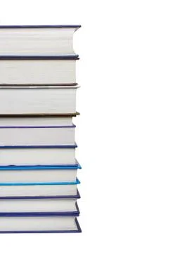 Books on white Foto stock