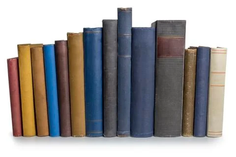 Books on white Stock Photos
