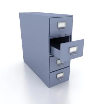 Bookshelf for documents Stock Illustration