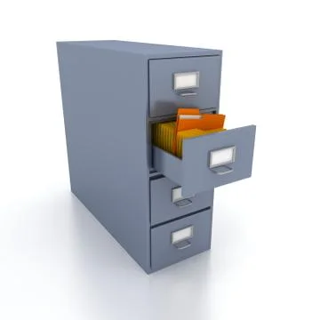 Bookshelf for documents Illustrazione stock