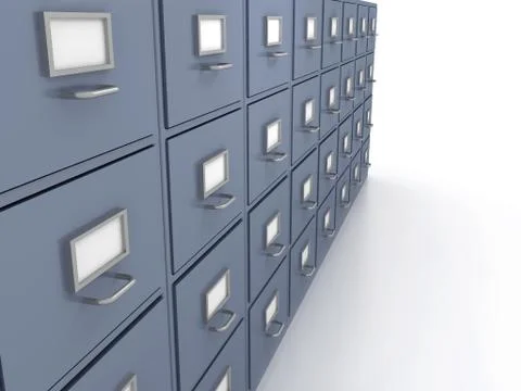 Bookshelf for documents Stock Illustration