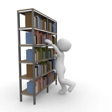 Bookshelf Stock Illustration
