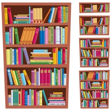 Bookshelf Stock Illustration