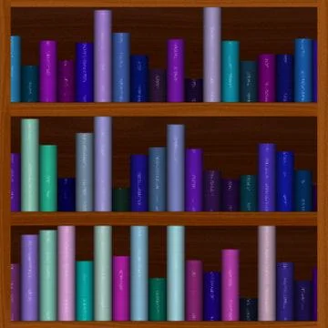 Bookshelf Illustrazione stock