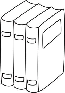 Bookshelf Library or Study Icon Illustration Stock-Illustration