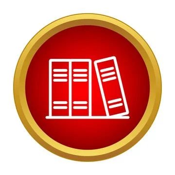 Bookshelf line icon representing knowledge and education Stock Illustration