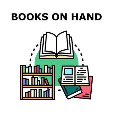 Bookshelf with open book representing knowledge and education Stock Illustration