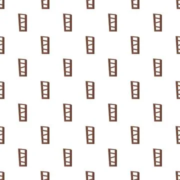 Bookshelf pattern creating modern storage furniture design Stock Illustration
