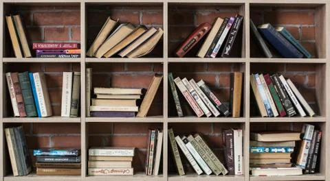 Bookshelf Stock Photos
