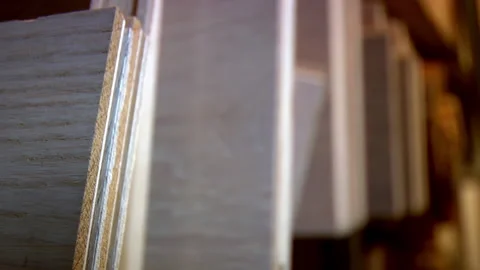 Bookshelf with sample materials Video stock 136035489