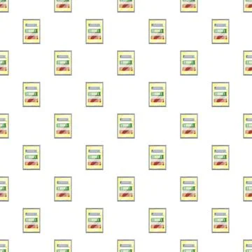 Bookshelf seamless repeating pattern for education and literature 스톡 일러스트