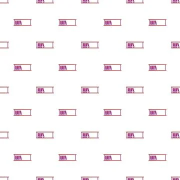 Bookshelves with folders seamless pattern creating background Illustrazione stock