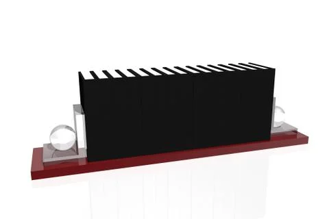 Bookshelves Stock Illustration