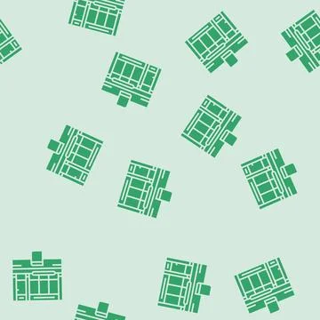 Bookshop shop glyph seamless pattern Stock Illustration