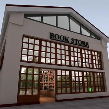 BookStore 3D Model