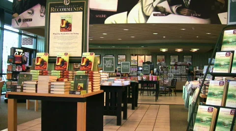 Bookstore and cafe Stock-Footage 115667