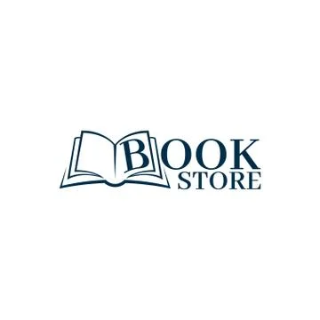 Bookstore Logo template. Design logo open book. Stock Illustration
