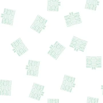 Bookstore shop glyph seamless pattern Stock Illustration