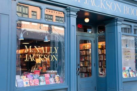Bookstore showcase, education, school, study, reading fiction concept Foto stock