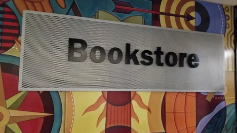 Bookstore Sign Stock Footage 91052744