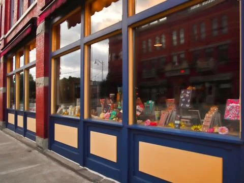 Bookstore window Foto stock