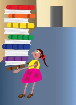 Bookworm 1 Stock Illustration