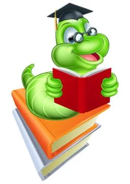 Bookworm Education Concept イラスト素材