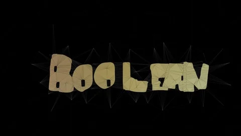 Boolean Logic Text Morphing Tessellation Looping Grid Text Morph Vídeo Stock 113868349