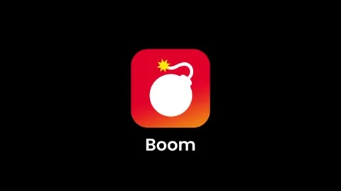 Boom App Icon Stock Footage 334471080