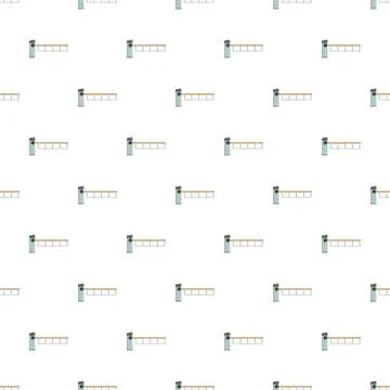 Boom barrier gate pattern for security checks 스톡 일러스트