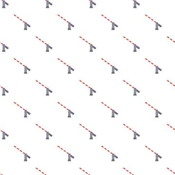 Boom barrier open pattern allowing vehicle access Illustrazione stock