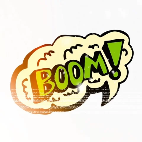 Boom! Comic Animation Stock Footage 259593706