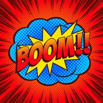 Boom Comic background Stock Illustration