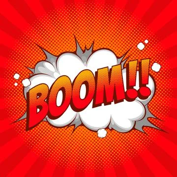 Boom Comic background Stock Illustration